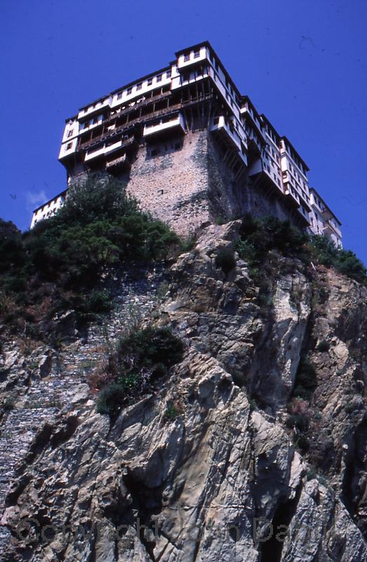 Dionysiou Monastry from shore