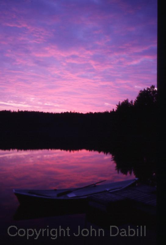 second row boat and sky
